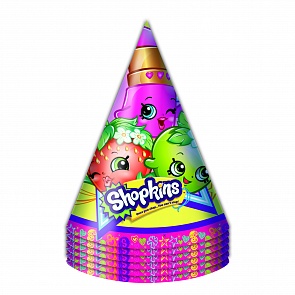 Набор бумажных колпачков из серии Шопкинс, 6 штук (Росмэн, 32520ros)